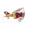 12" Red & Yellow Metal Plane Vintage Tabletop Décor